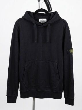 Stone Island Compass Patch Pullover Hoodie Black XL